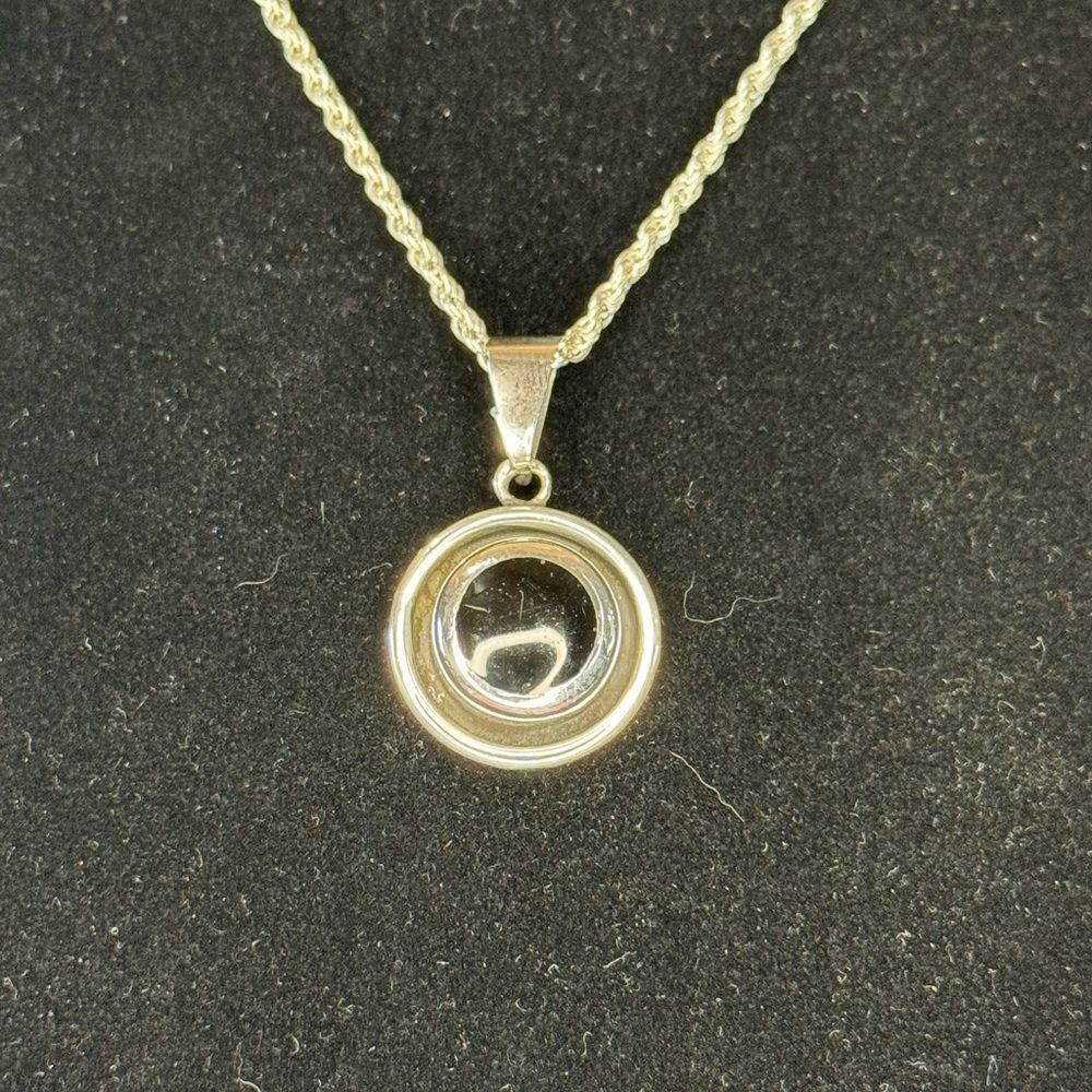 Black Onyx Silver Pendant (925)